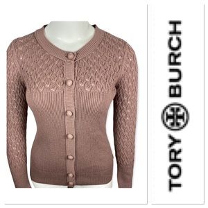 Tory Burch Pink Women's Sweater Cardigan